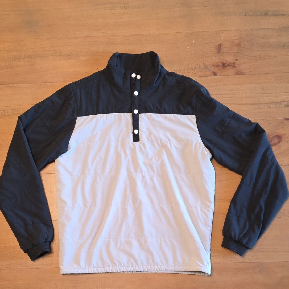 FootJoy Black and White Pullover Golf Sweater